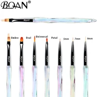 BQAN Rainbow Transparent Diamond Gradient Nail Brush Nail Art Brush Line Painting Brushes Crystal Acrylic Thin Liner Drawing Pen 1