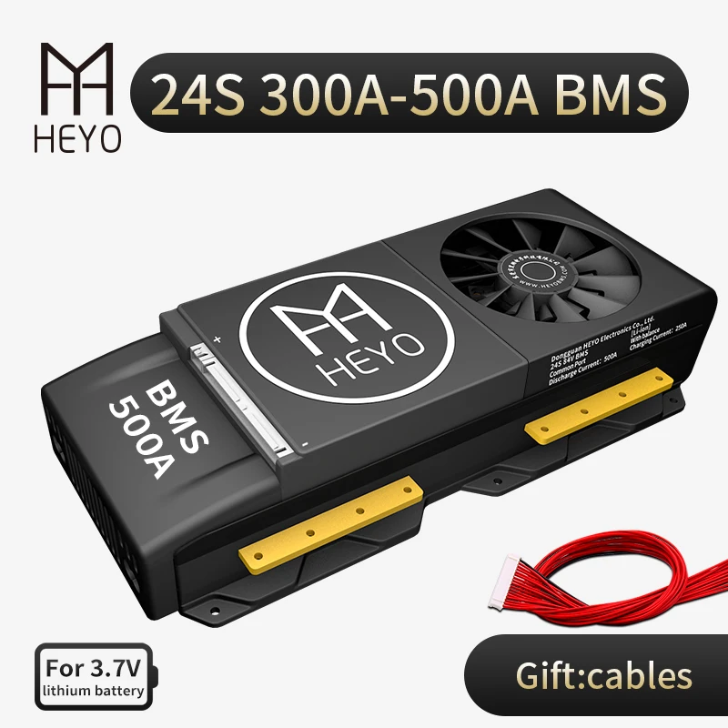 HEYO 18650 24S 84V Li Ion BMS 300A 400A 500A большой ток для комплект литий ионный батарей с балансом