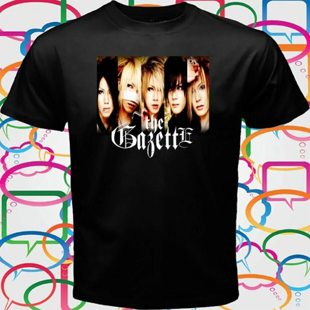 Черная футболка с надписью THE GAZETTE Ruki Uruha Aoi Reita Kai Japan Rock Band Размеры от S до 3XL |