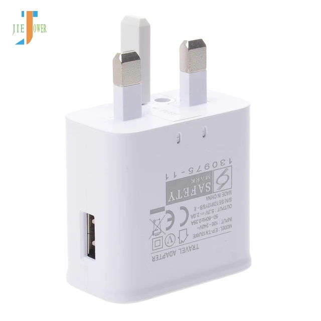 50 шт./партия UK Plug 5 в 2A AC EP-TA10UWE один usb-порт зарядное устройство для смартфона для samsung Galaxy NOTE4 S6 S7