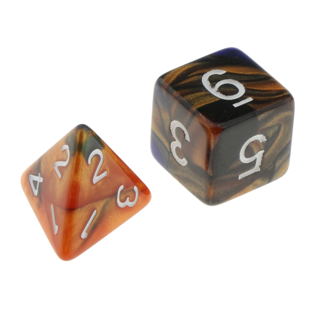 7Pc Multi-sided Dices Set D4-D20 MTG DND RPG Board Game Dice for D&D Roleplaying Party Casino Table Game Toy