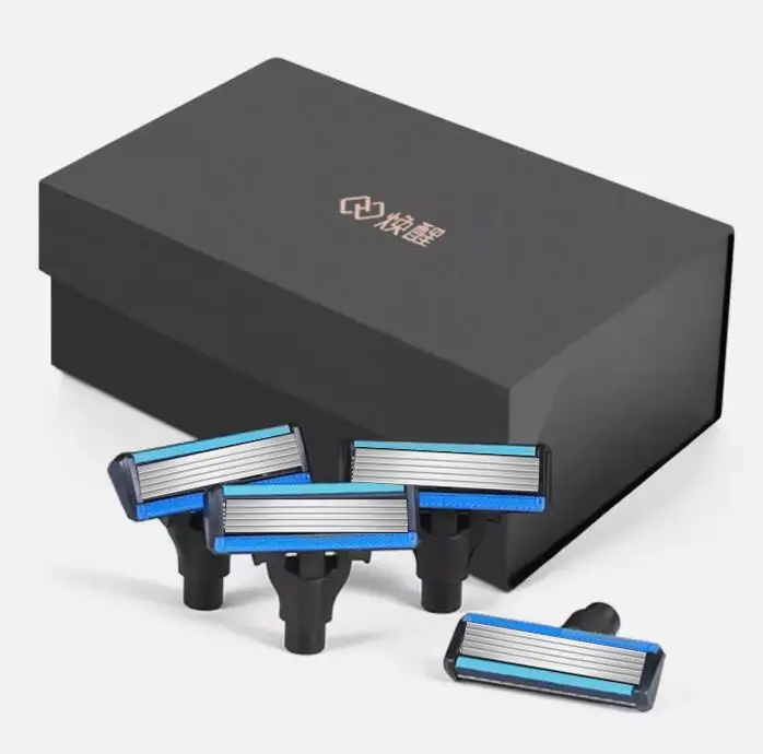 4pcs huanxing גברים תער ראש מגהצת ראש מגנטי להחליף את ערכת קליפ youpin