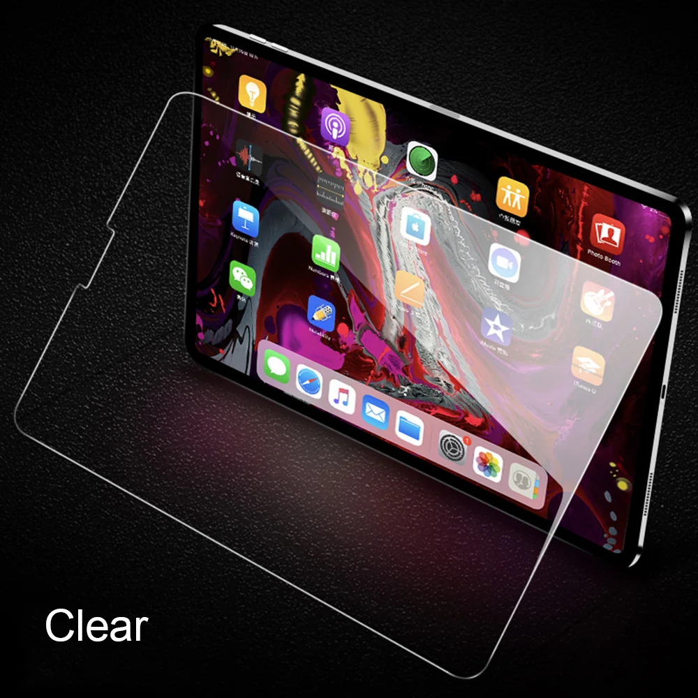 WOWCASE Tempered Glass For iPad Pro 2018 11 inch Screen Protection Film Blue&Clear HD 9H Scratch Proof Blue Light Filter Case WOWCASE Tempered Glass For iPad Pro 2018 11 inch Screen Protection Film Blue&Clear HD 9H Scratch Proof Blue Light Filter Case