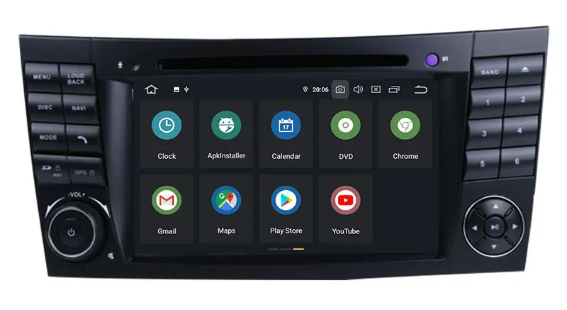 Perfect Android 9.0 Octa Cores Car DVD For Mercedes Benz E-Class/W211 E200 E220 E240 E350 E280 E300 With 3G/4G WIFI Radio GPS Carplay 13