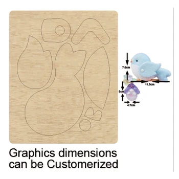 

Bird and House Wooden Dies For Decorative Scrapbook Card Making Suitable for Common Die Cutting Machines on the Market