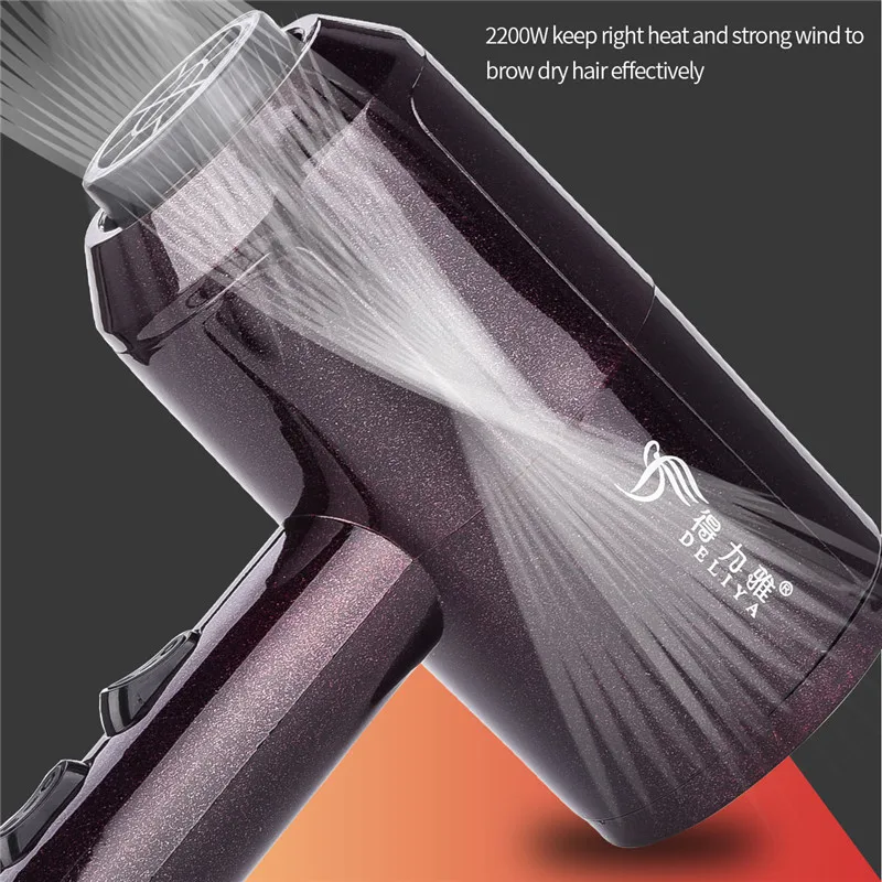Secador de cabelo anion profissional com 3