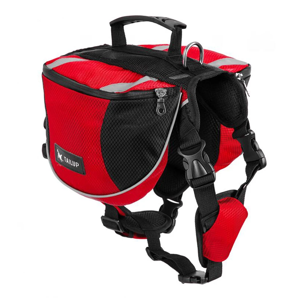 Тренировочные двойные сумки для путешествий с Мягкой рукояткой для пеших прогулок, большой емкости, светоотражающий рюкзак для питомца, собаки, переносчики, играющие в седла, аэробика на открытом воздухе