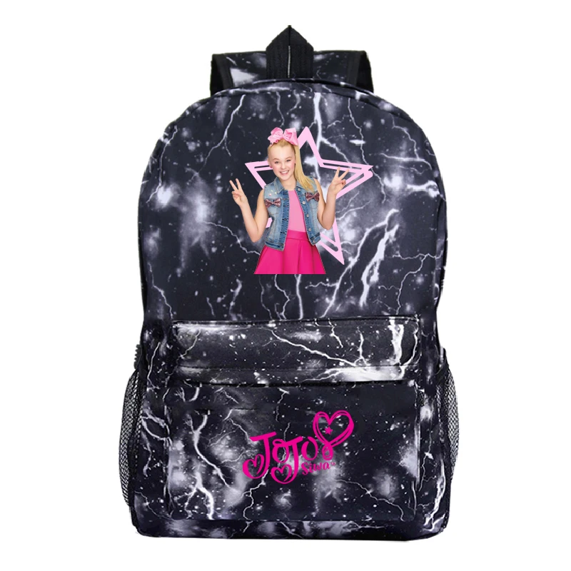 Jojo Siwa школьный рюкзак модный узор Mochila для учеников, мальчиков и девочек книга рюкзак для мужчин и женщин путешествия рюкзак