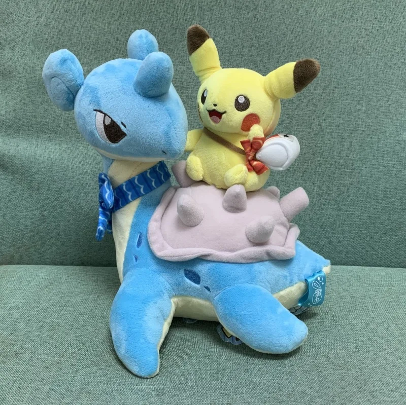 pikachu riding lapras plush