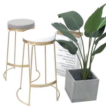 

North Europe Ins Style Bar Stool Modern Simple Net Red Milk Tea Dessert Shop Coffee Shop Bar Front Desk High Chair