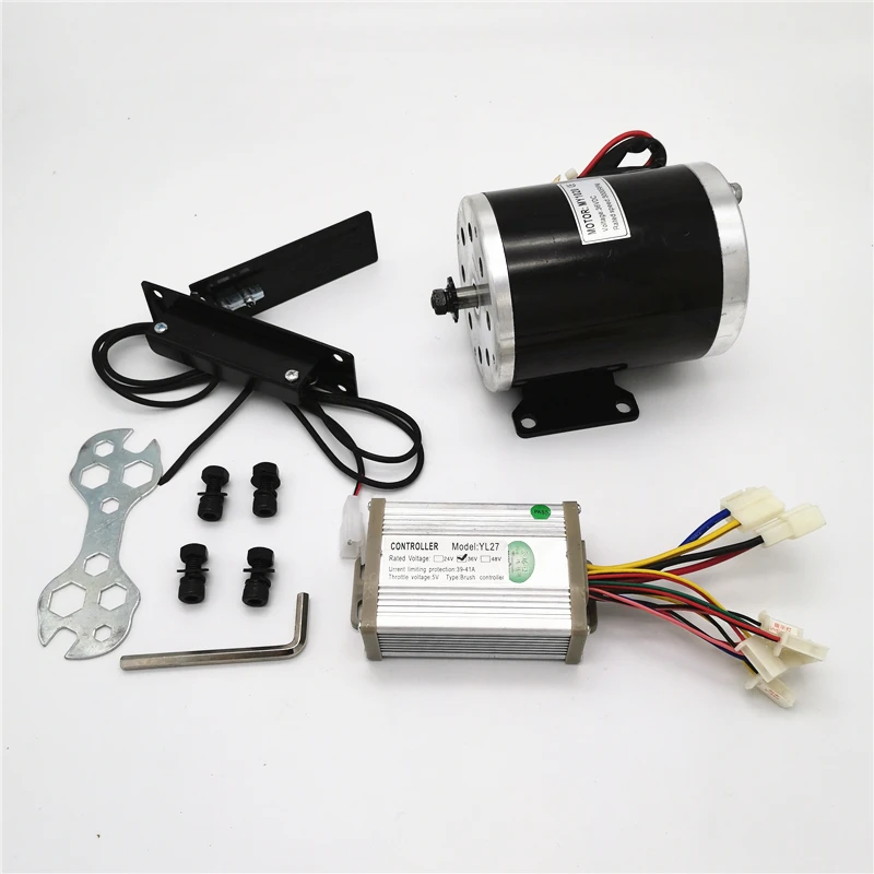 Комплект MY1020 500W800W1000W24V36V48V мотор дроссельная заслонка и контроллер с инструментом