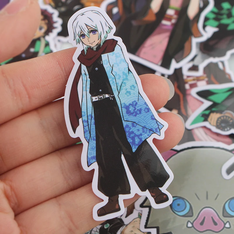 CA643 17 шт./компл. демон убийца: Kimetsu без Yaiba наклейки для ноутбука скейтборд Чемодан укладки наклейки-граффити Водонепроницаемый наклейки