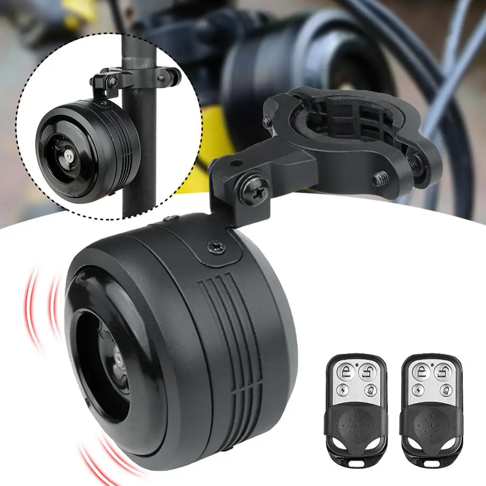 

125db USB Rechargeable Bicycle Electric Bell Bicycle Scooter Horn Remote Control Anti-theft Alarm Bike Bicycle Horn Electric