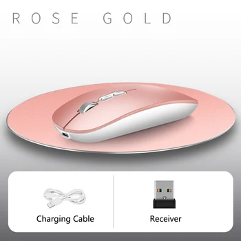 

USB Wireless Mouse Chargeable Silence Ergonomic Design Optical Mice Laptop Game Player GK99