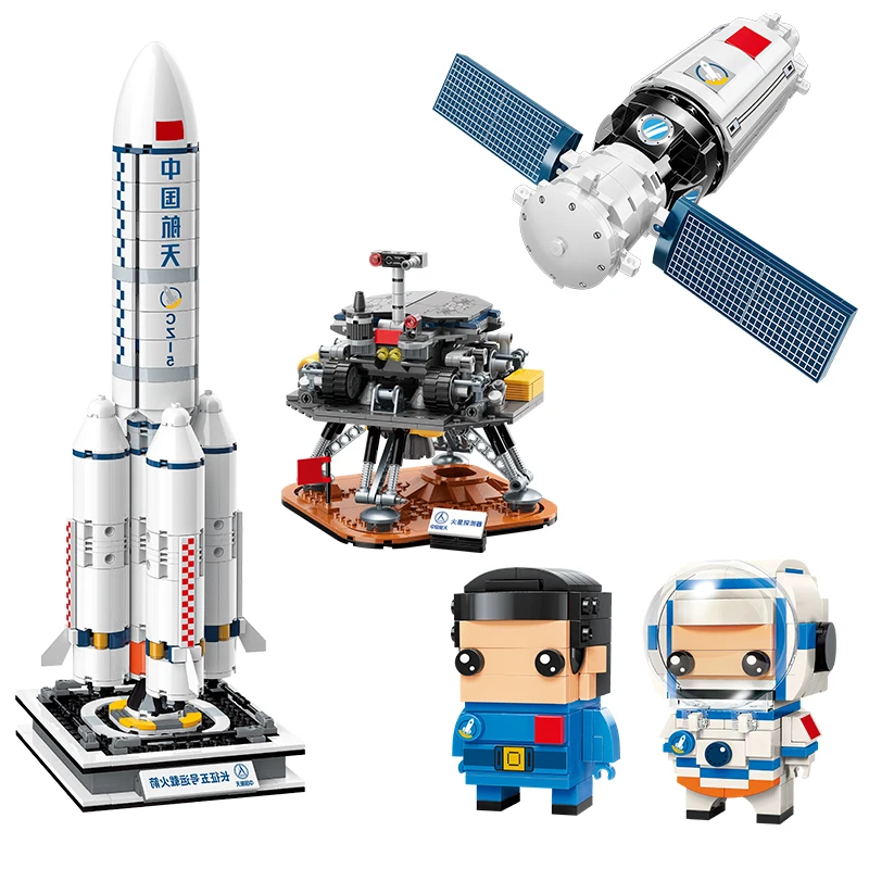 

Qman Space Station Saturn V Rocket Building Blocks City Shuttle Satellite Astronaut Figure Man Bricks Set Children Toys Gift