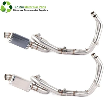 

For Yamaha FZ-07 MT-07 FZ07 MT07 2014-2017 XSR700 2014-2019 Motorcycle Exhaust Front Pipe Muffler Full System Slip On