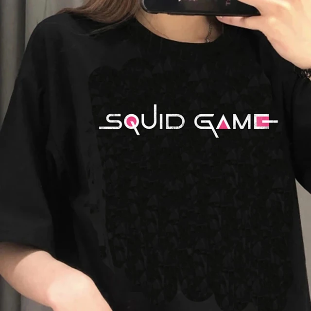 Korean TV Squid Game T Shirt Men Kawaii Cartoon Summer Tops 456 Graphic Tees Unisex Harajuku Fashion Korean Style T-shirt Male 90786