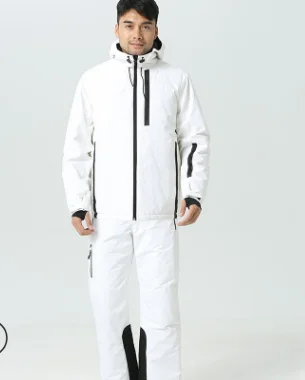 Зимний лыжный костюм для мужчин и женщин, высококачественный лыжный костюм+ штаны, теплый зимний водонепроницаемый ветрозащитный лыжный сноубординг, женский лыжный костюм s - Цвет: as picture