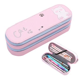 

Double Layer Large Capacity Pencil Case Kawaii Pencilcase School PenCase Supplies Pencil Bag School Box Pencils Pouch Stationery