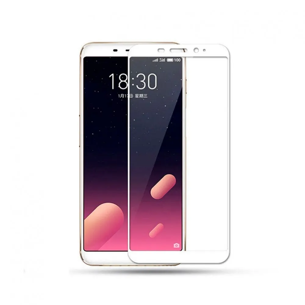Защитное стекло Dismac для Meizu M6S Silk Screen Glass - White | Мобильные телефоны и аксессуары