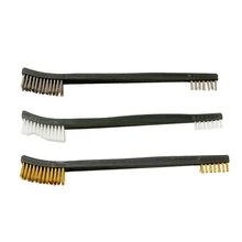 3 шт. мини проволочный Набор щеток для мытья латунь нейлон нержавеющая сталь щетина газовая щеточка для очищения плиты кухонные инструменты аксессуары