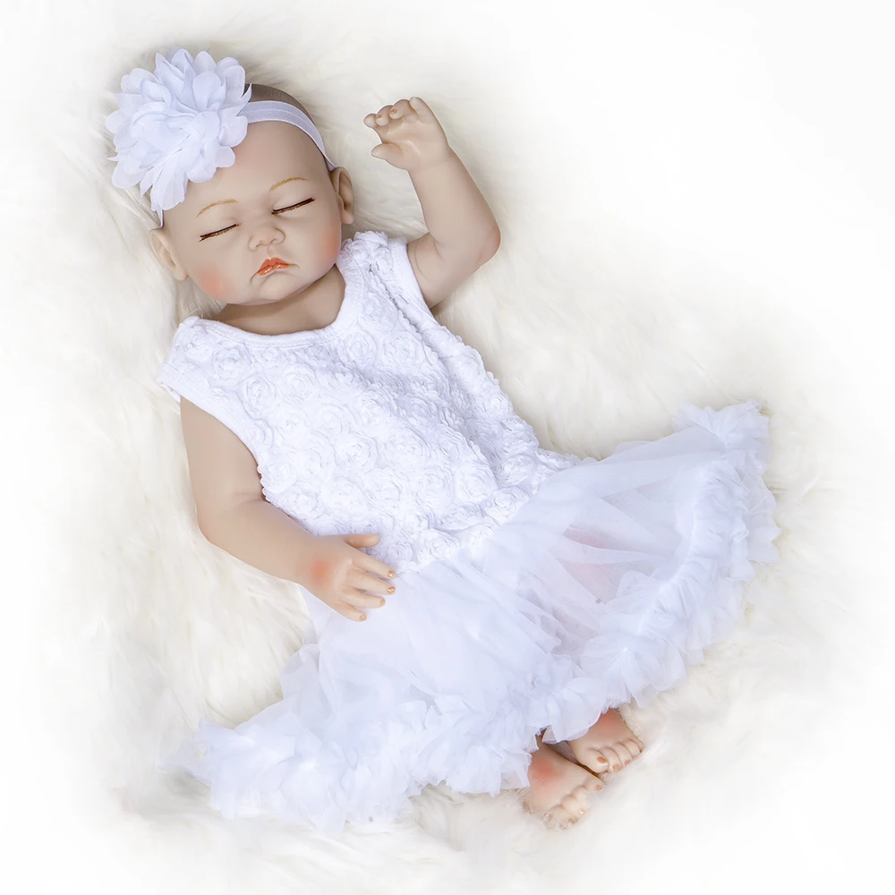 20 &quotдюймовые реалистичные куклы Bebe Reborn для новорожденных силиконовые всего тела