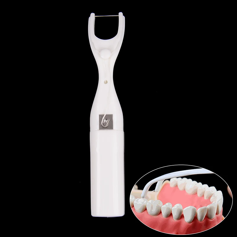 Professional 30m Ultra thin Flat wire Reusable Dental Floss Holder Giftbox Interdental cleaner micro wax mint dental flosser