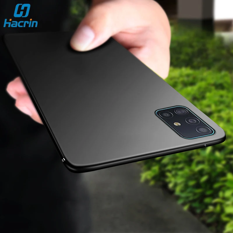 Чехол Hacrin для Samsung Galaxy A51 мягкий тонкий ударопрочный матовый чехол из ТПУ A 51 A71 71
