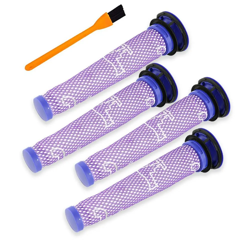 

4pcs Pre Filters D901 Replacement HEPA Filter + Clean Comb For Dyson V7 V8 Animal Absolute Cordless Vacuum Accessories