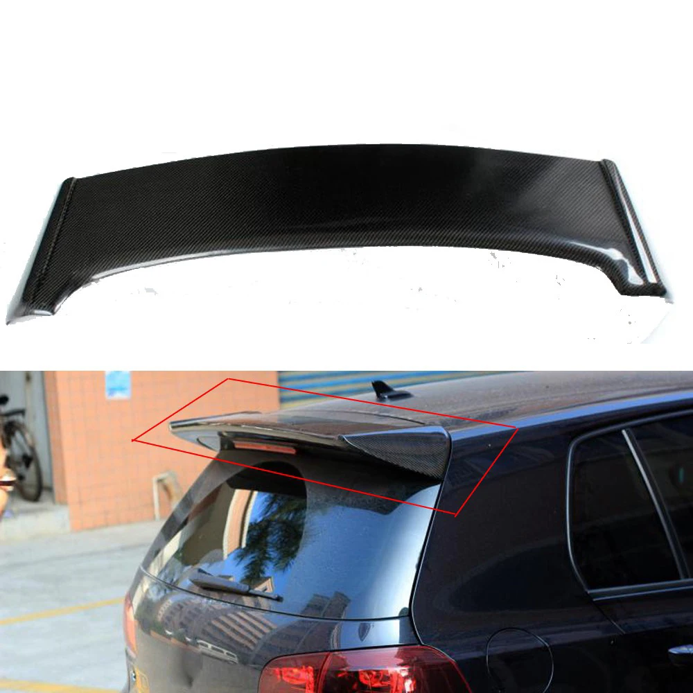 Карбоновый черный Задний спойлер на крышу багажника для Volkswagen VW Golf 6 VI MK6 GTI 2010 2013