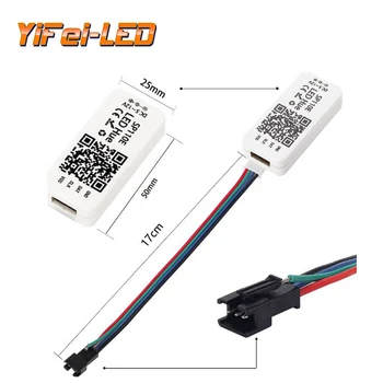 

Smartphone APP Control IOS/Android DC5V-12V SP110E Bluetooth Controller DC5-12V For Magic Lights LED Pixel Strip