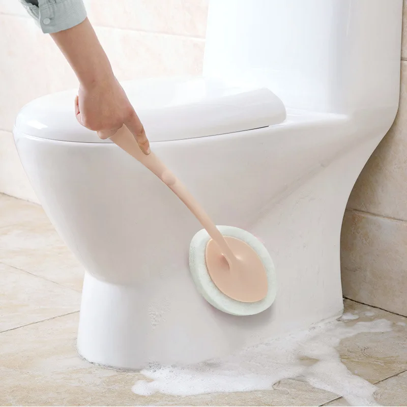 

Creative Plain Strip Handle Sponge Brush Cleaning Decontamination Descaling Pot Brush Chamber Pot Cleaning Brush Floor Brush Spo