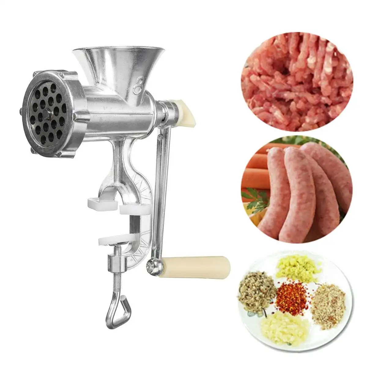 Ручная мясорубка измельчитель многофункциональная ручная мясорубка лапша шприц для сосисок Kibbe спагетница кухонный инструмент