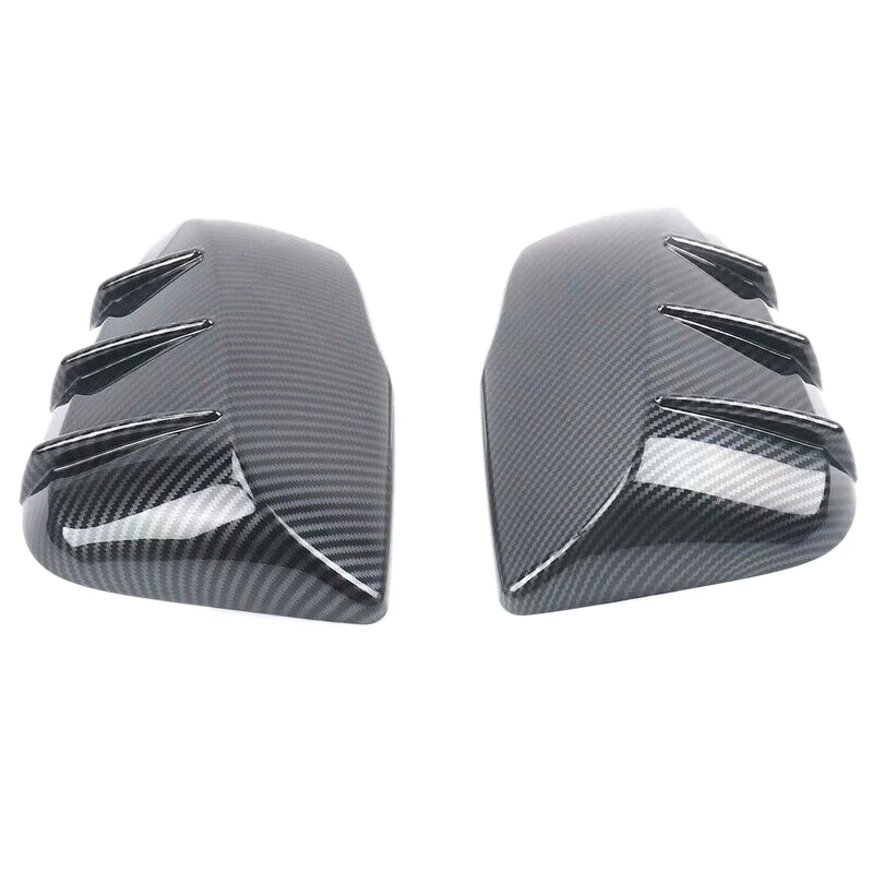 

2Pcs Car Carbon Fiber Style Side Rear View Mirror Cover Trim for Toyota Rav4 2019