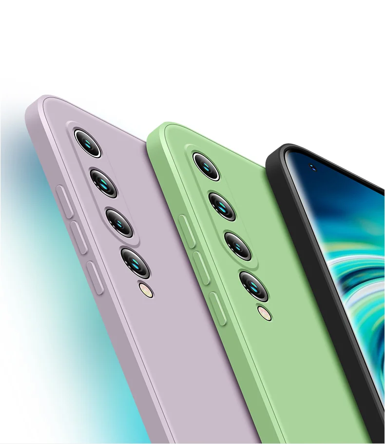 Square Liquid Silicone Case For Xiaomi Mi 8|Mi 9|Mi CC9|Mi 9SE|Mi 10|Mi 10T Lite|Mi 10 Pro|Mi 11|Coque Slim Matte Soft Cover
