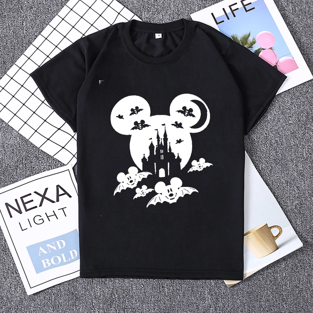 Женская футболка для хеллоуина с изображением летучей мыши забавная мультяшная