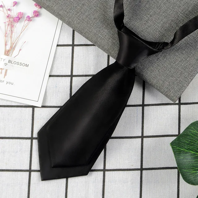 Necktie Polyester Men's Women's Shirts Student School Uniform Career Simple Double Layer Short Small Tie Classic Trendy Gifts A6210