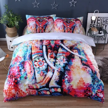 

2020 New Style Home Textiles 3PC/Set Bedclothes Include Duvet Cover Pillowcase Comforter Bedding Sets Elephant Design