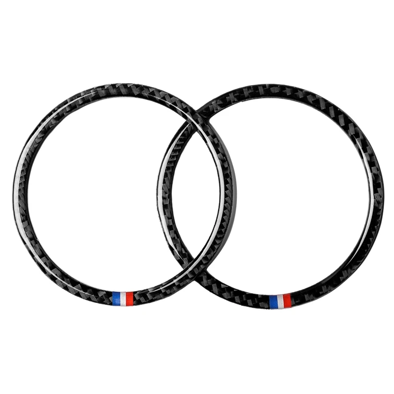 

Carbon Fiber Car Door Speaker Sound Cover Trim for ford Mustang 2015-2017 Car Styling