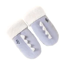 

Baby Mittens Infant Winter Suede Soft Mitts Kids Windproof Cartoon No Scratch Clothing Accessories Little Boy Girl Gloves 3-5T