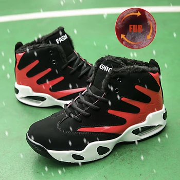 

New Mens Winter Basketball Sneakers High-top Basketball Shoes Men Outdoor Air Cushion Sport Combat Boots Unisex Gym Shoes Women
