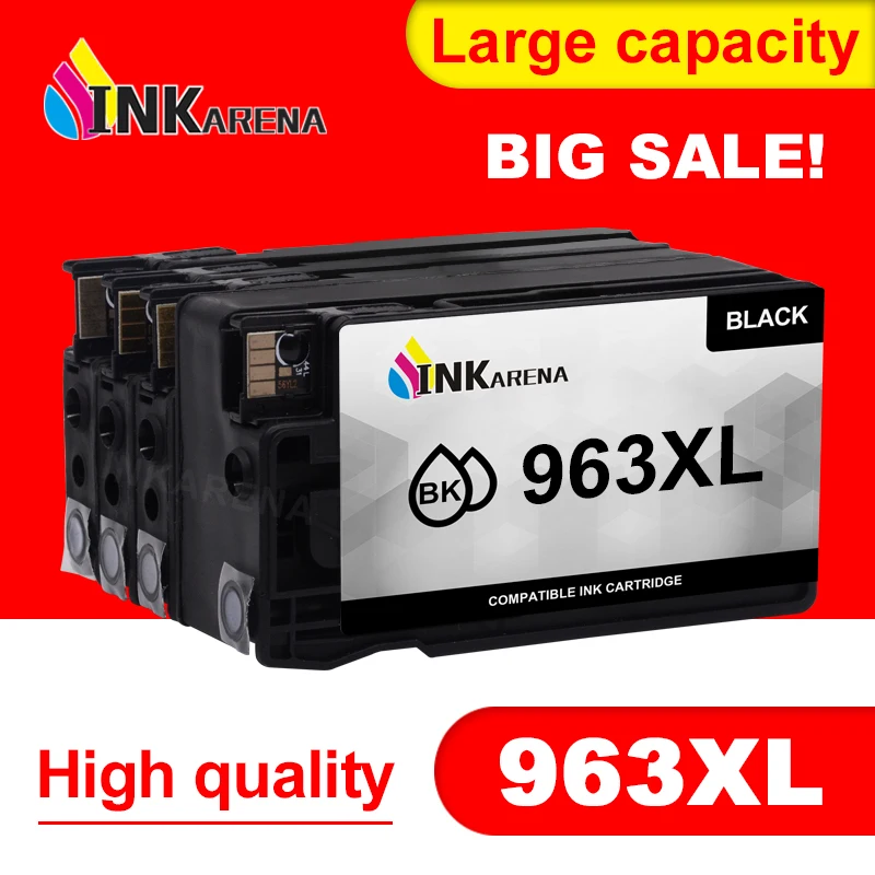 

INKARENA 963XL Ink Cartridge Replacement for HP 963 OfficeJet Pro 9010 9012 9013 9014 9015 9016 9018 9019 9020 9022 9023 Printer