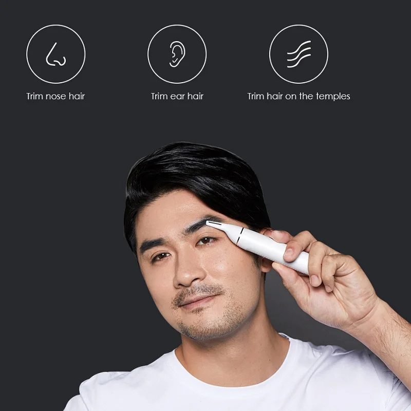 SOOCAS, электрический триммер для волос в носу для Xiaomi Youpin Mini N1, портативная Бритва для волос в носу, машинка для стрижки, водонепроницаемый Безопасный Очиститель для мужчин