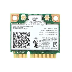 Двухдиапазонный беспроводной адаптер AC1200 для Intel 7260 7260HMW AC MINI PCI-E Card 2,4G/5G Wifi + Bluetooth 4,0 для Dell/sony/ACER/ASUS
