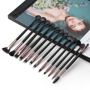 

12pcs/Set Shell Eye Makeup Brush Eye Shadow Brush Eye Blender Concealer Brush Eyeliner Brush Kit Q1