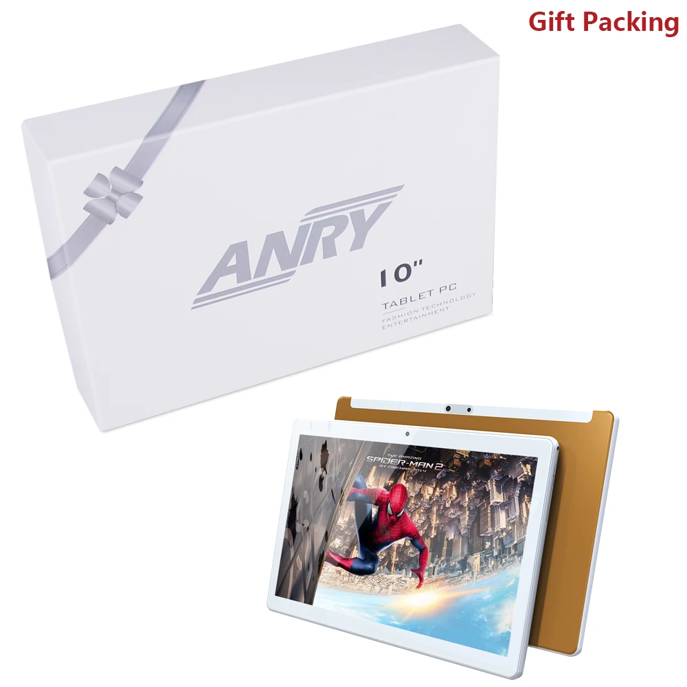 ANRY планшет 10,1 дюймов две sim-карты Phablet Android 7,0 4G Телефонный звонок 4 Гб ОЗУ 64 Гб ПЗУ Wifi gps Bluetooth сенсорный