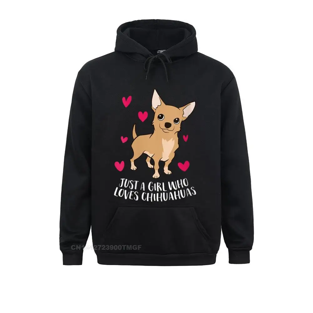 Womens Just a Girl Who Loves Chihuahuas Cute Chihuahua Dog Girl V-Neck T-Shirt__B5679 Casual Hoodies Long Sleeve for Men  Sweatshirts Family Clothes Funky Womens Just a Girl Who Loves Chihuahuas Cute Chihuahua Dog Girl V-Neck T-Shirt__B5679black
