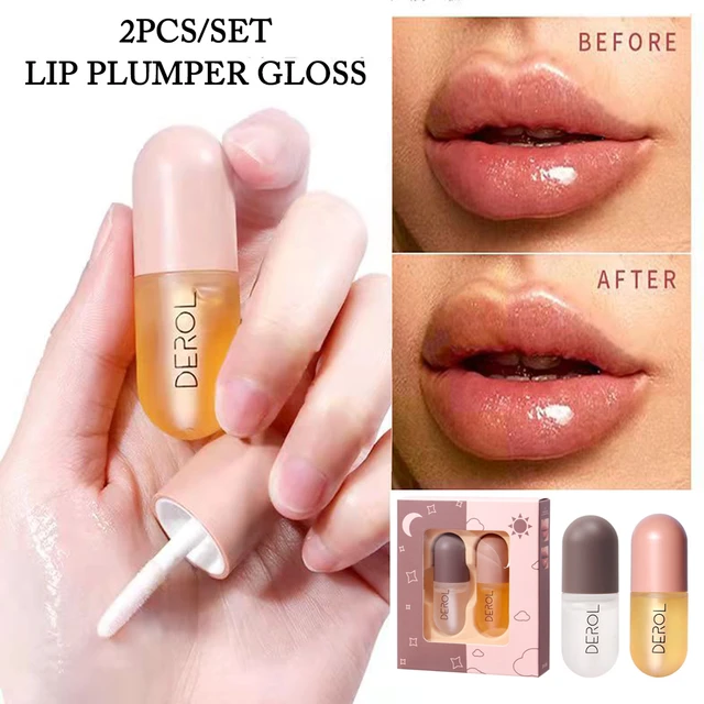 Day Night Double Effect Lip Plumperr Coffret Moisturizing Repairing Reduce  Lip Fine Line Serum Oil Sexy Lip Plumper Enhancer - Lip Gloss - AliExpress