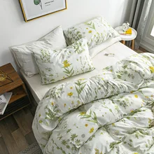 Europäischen Stil Blume Bettwäsche Sets 2/3Pcs Qualität Quilt Abdeckung Und Kissenbezug Für Hause Einzigen Doppel Königin König größe Hause Bettwäsche