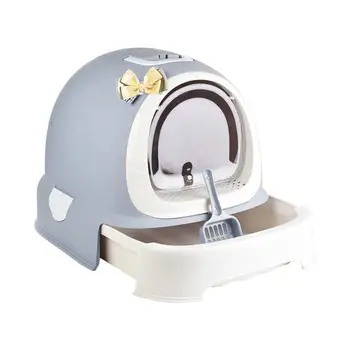 

Totally Closed Drawer-style Cat Toilet Box Deodorization Splash-proof Litter Basin Pet Supplies